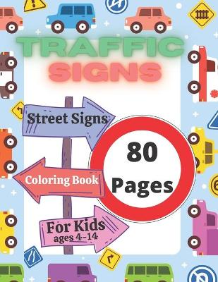 Book cover for Traffic Signs coloring book