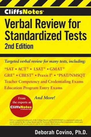 Cover of Cliffsnotes Verbal Review for Standardized Tests, 2nd Edition