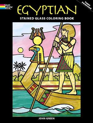 Book cover for Egyptian Stained Glass Coloring Book