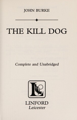 Book cover for The Kill Dog