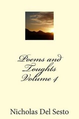 Cover of Poems and Thoughts Volume 4
