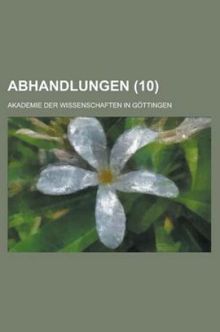 Cover of Abhandlungen (10)