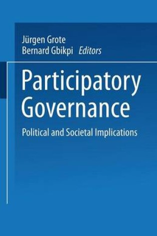 Cover of Participatory Governance