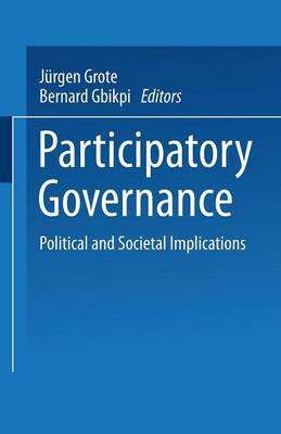 Book cover for Participatory Governance