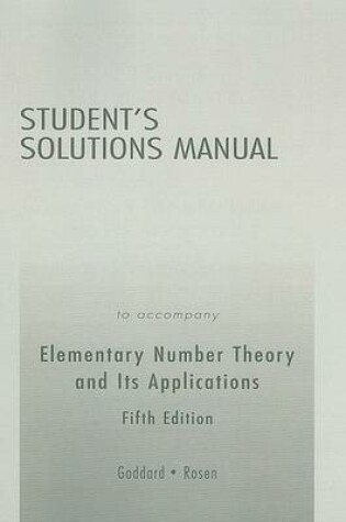 Cover of Student Solutions Manual for Elementary Number Theory