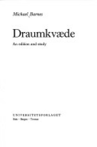 Cover of Draumkvaede