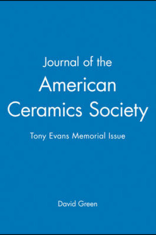 Cover of Journal of the American Ceramics Society
