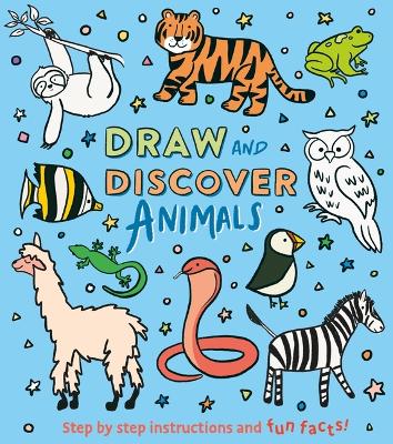 Book cover for Draw and Discover: Animals