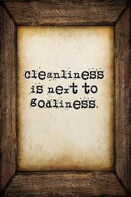 Book cover for Cleanliness is next to godliness