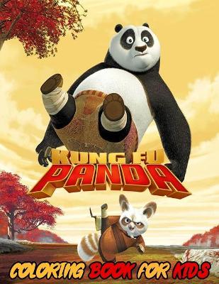 Book cover for Kung Fu Panda Coloring Book For Kids