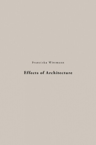 Cover of Effects of Architecture