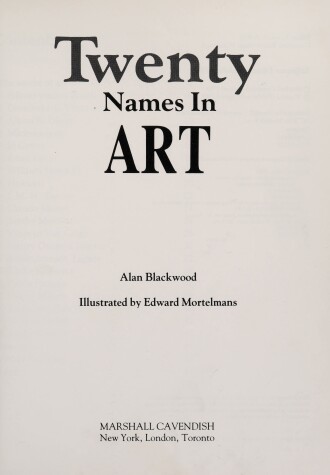 Book cover for Twenty Names in Art