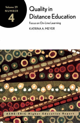 Cover of Quality in Distance Education: Focus On Online Learning