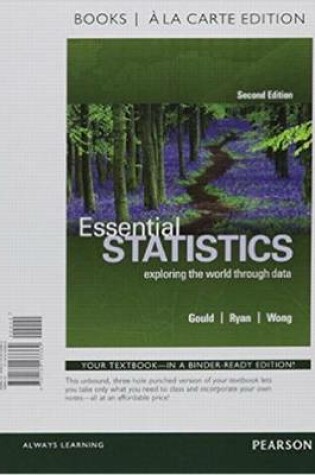 Cover of Essential Statistics, Books a la Carte Edition Plus Mylab Statistics with Pearson Etext -- Access Card Package