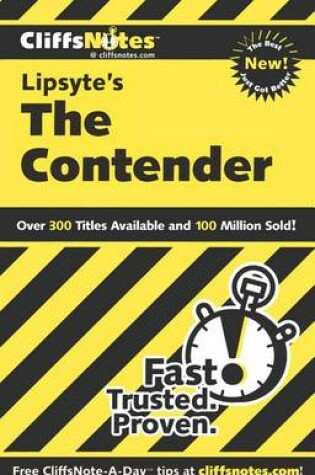 Cover of Cliffsnotes on Lipsyte's the Contender