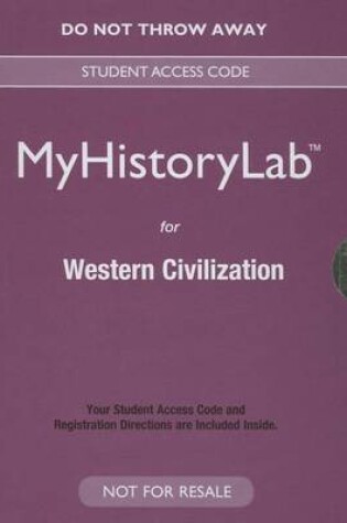 Cover of NEW MyLab History for Western Civilization -- Valuepack Access Card