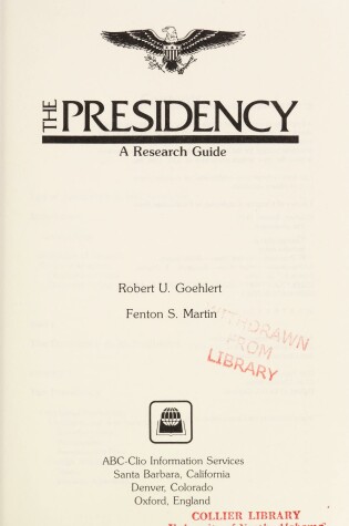 Cover of The Presidency