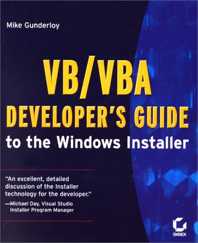 Book cover for VB/VBA Developer's Guide to the Windows Installer