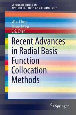 Book cover for Recent Advances in Radial Basis Function Collocation Methods