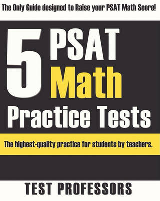 Book cover for 5 PSAT Math Practice Tests
