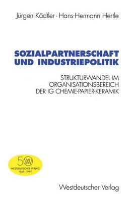 Cover of Sozialpartnerschaft und Industriepolitik