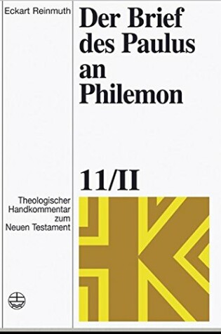 Cover of Der Brief Des Paulus an Philemon