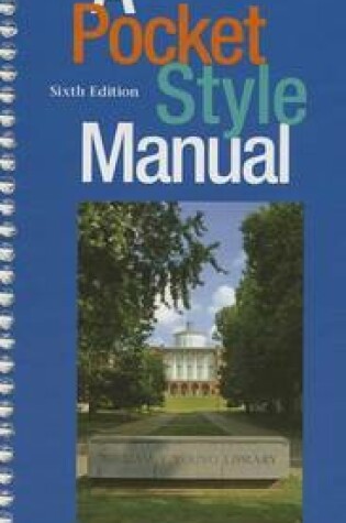 Cover of Cp Pocket Style Manual 6e University of Kentucky