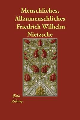 Book cover for Menschliches, Allzumenschliches