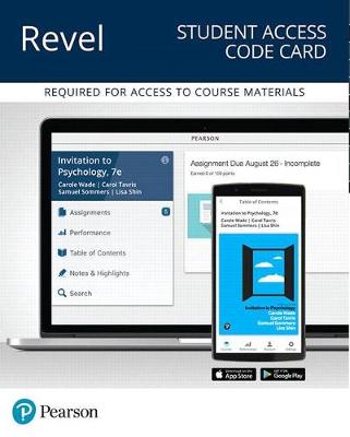 Book cover for Revel for Invitation to Psychology -- Access Card