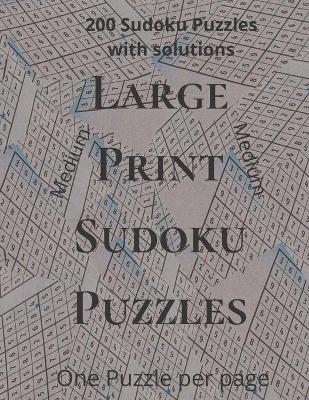 Book cover for Large Print Sudoku Puzzles