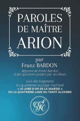 Cover of Paroles de Maitre Arion