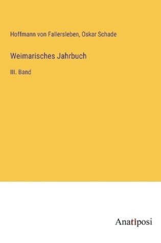 Cover of Weimarisches Jahrbuch