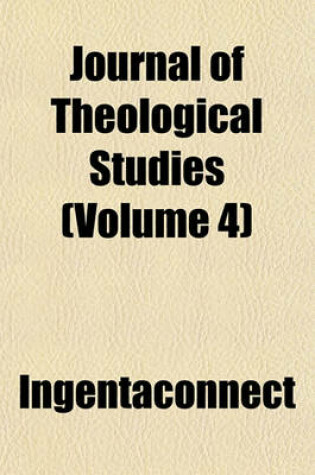 Cover of Journal of Theological Studies (Volume 4)