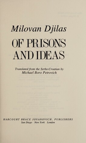 Book cover for Of Prisons and Ideas