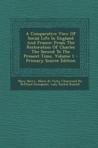 Cover of A Comparative View of Social Life in England and France