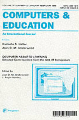 Cover of Computers and Education: Computer Assisted Learning