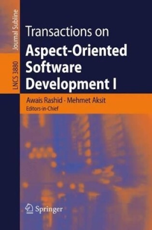 Cover of Transactions on Aspectoriented Software Development I