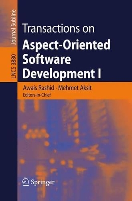 Book cover for Transactions on Aspectoriented Software Development I