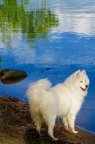 Cover of Playful White Samoyed Dog at the Blue Lake Journal