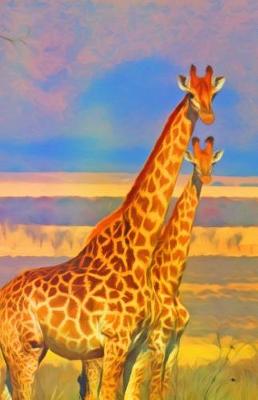 Book cover for Bullet Journal for Animal Lovers - Giraffes