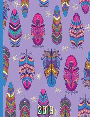 Book cover for Colorful Boho Feathers Pattern