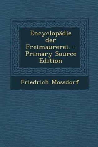 Cover of Encyclopadie Der Freimaurerei.