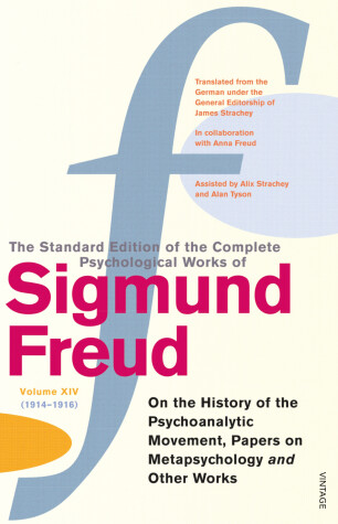 Book cover for The Complete Psychological Works of Sigmund Freud, Volume 14