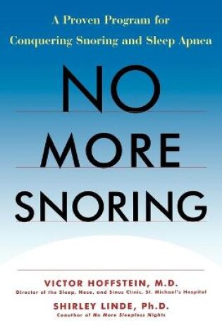 Cover of No More Snoring