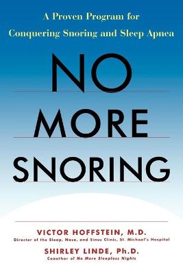 Book cover for No More Snoring