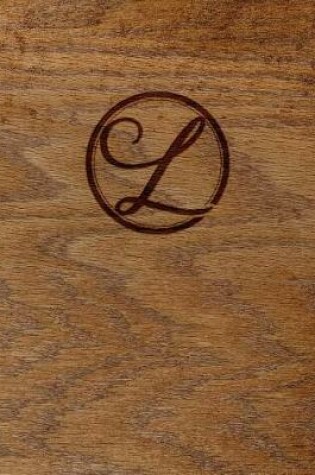 Cover of Wood Burned Monogram Creative Journal - L