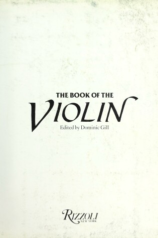 Cover of The Book of the Violin