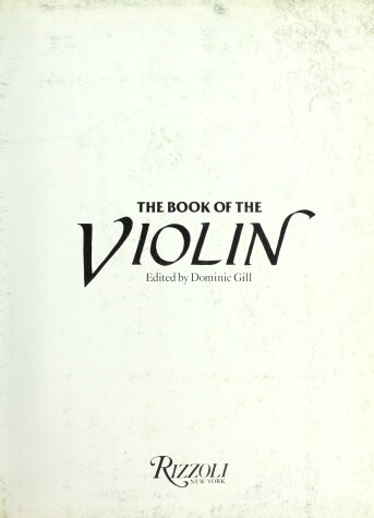 Book cover for The Book of the Violin