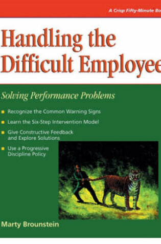 Cover of Handling the Difficult Employee