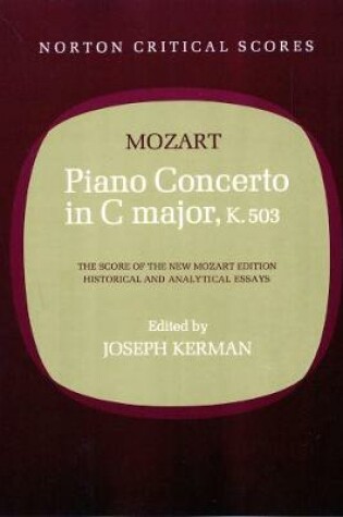 Cover of Piano Concerto in C Major, K. 503